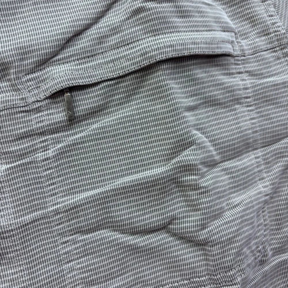 The North Face Mens Grey Check Modal Blend Short Sleeve Hiking Shirt Large AT8D